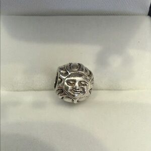Chamilia Sterling Silver Sun Face Charm Bead